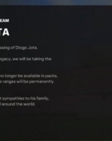 FC25悼念若塔：出于尊重，若塔UT卡将不再出现在卡包中&amp;数值锁定